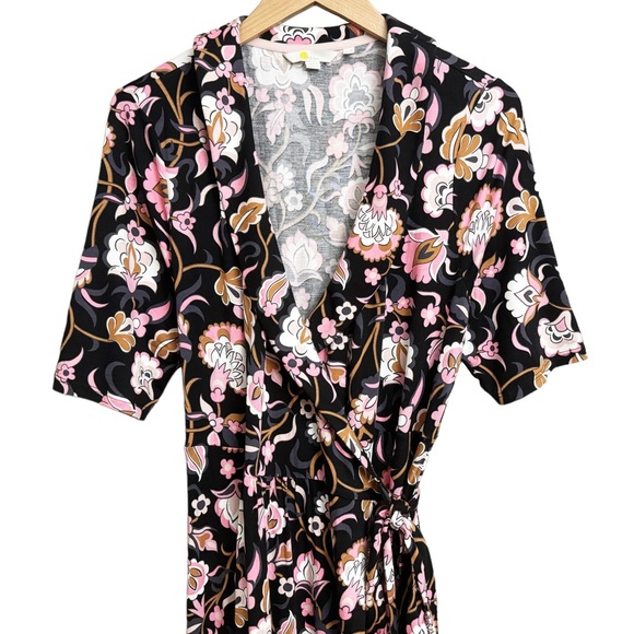 Boden Tall Lavinia Jersey Wrap Midi Dress Floral Print - Picture 4 of 7